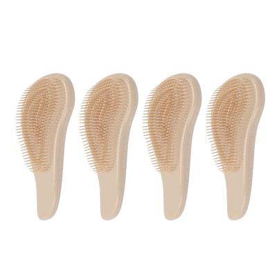 4PCS Detangling Brush Wide Tooth Professional Portable Multifunctional Wet Dry Hair Detangler for