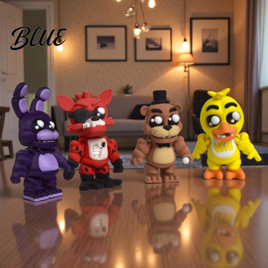 Modern Desk Sculpture 3D Printed Desktop Figurine Articulated Anime Figure with Movable Classic Design Joints Collectible Gifts for Home Office