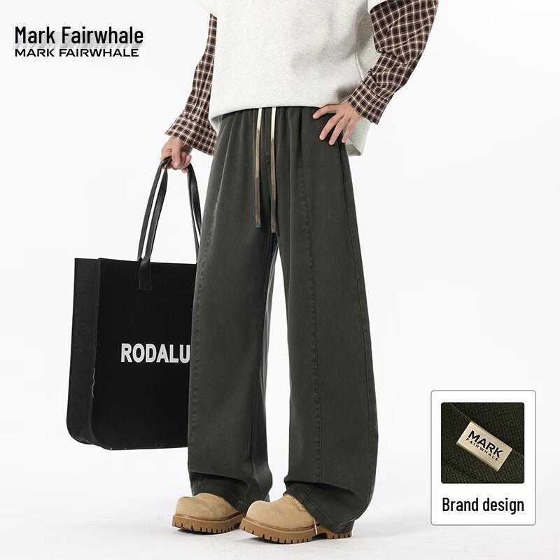 Mark Fairwhale Men s Lyocell Loose Straight Denim Pants 3XL