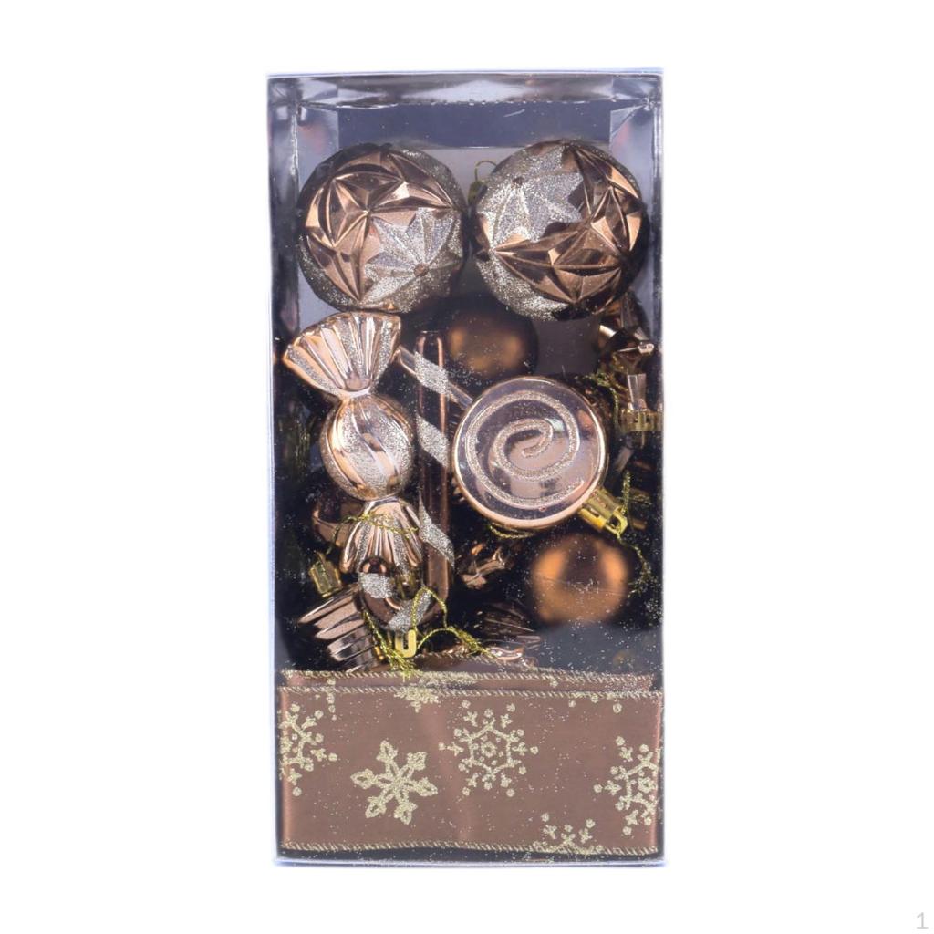 30 Pieces Christmas Ball Ornaments Set Baubles Party Favors Tree Shatterproof DIY Xmas Balls