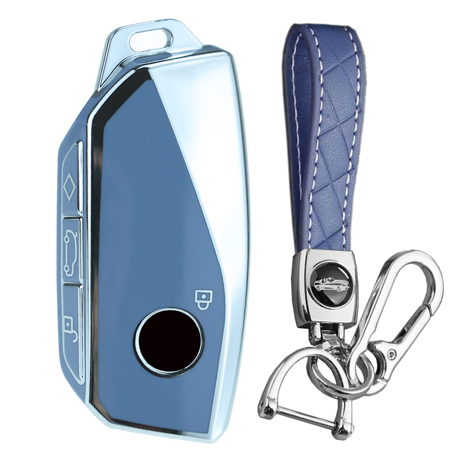 

KUNIO Специальный чехол для ключа BMW Чехол для ключа Чехол для ключа Защита Оригинальная Новая модель для серый