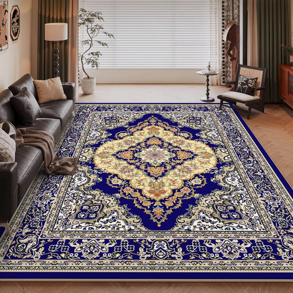 European High-end Luxury Carpet Living Room Sofa Rug Home Decoration Large Bedroom Vintage Persian Rug Non-slip Coffee Table Mat