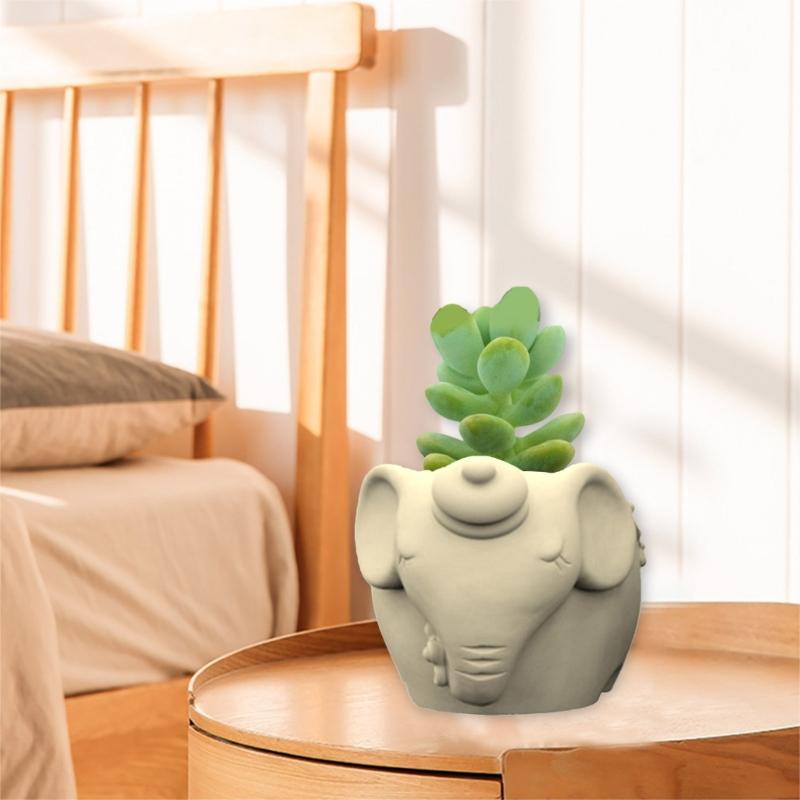 Sukkulenten Blumentopf Harz Silikonform Geeignet für DIY Garten Beton Blumentopf Stifthalter Handwerk Heimdekor