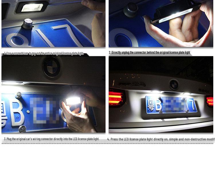 Ford Mondeo MKIII LED License Plate Lamp