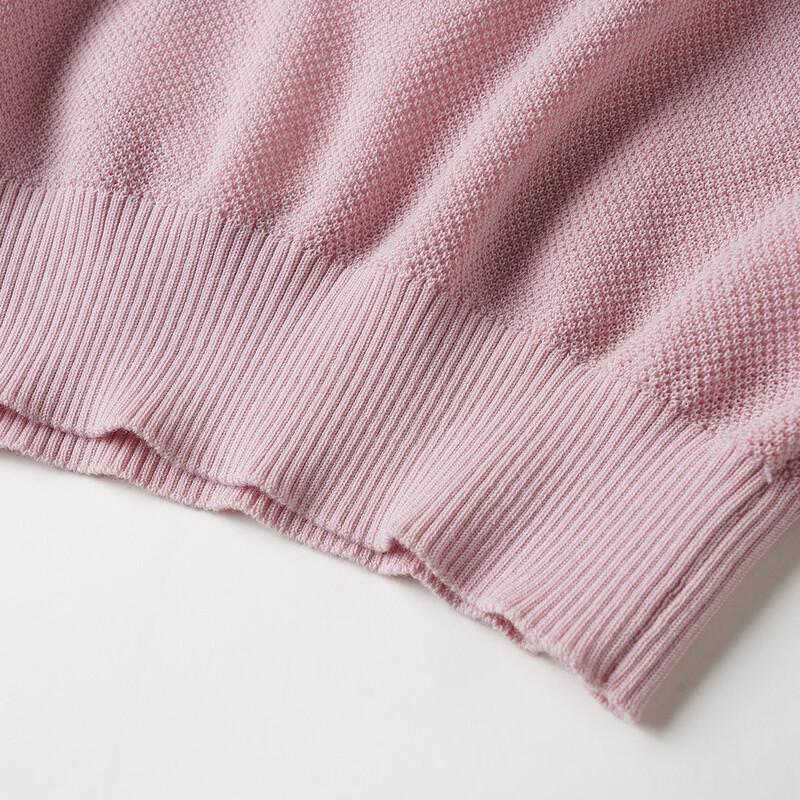 Srcr Silk-Blend Embroidered Knitted Lapel T-shirt