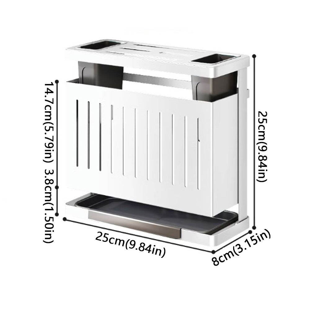 Detachable Kitchen Storage Rack Carbon Steel Cutlery Display Organizer Drain Rack  Home Storage