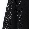 French S-Style Sequin Knit Cardigan & Midi Skirt Set – Autumn/Winter Collection