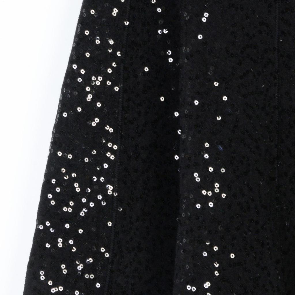 French S-Style Sequin Knit Cardigan & Midi Skirt Set – Autumn/Winter Collection