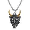 Gotische Hip Hop Totenkopf Anhänger Halsketten Für Männer Edelstahl Punk Mode Skelett Halskette Halloween Schmuck Geschenke Großhandel