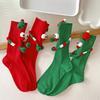 Christmas Cartoon Socks Men Women Stretchy Funny Socks Magnetic Suction 3D Doll Couple Socks for Winter Gift Christmas Parties