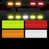 10Pcs/Set Car Bumper Reflective Stickers Reflective Warning Strip Tape Secure Reflector Stickers Decals Auto Styling Accessories