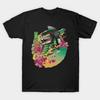 Men Black Print T-shirt Dragonzord No-Cut Transfer Paper Print Cotton Tshirt