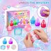 Water Drop Block Jelly Squeeze Toy Set 6pcs Sensory Stress Relief Mystery Blind Box for Kids and Adults Novelty Gift