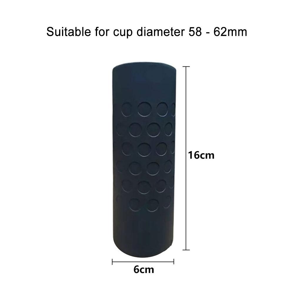 Wysoki 16 cm silikonowy rękaw na kubek 6 cm prosty rękaw na butelkę mleka osłona na butelkę z wodą uchwyt na kubek odporny na zużycie dolna osłona kubka