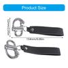 2Pcs Quick Release Snap Shackle with Leather Handle SCBA Mask Quick Release Clip Metal Fixed Snap Shackle Lanyard