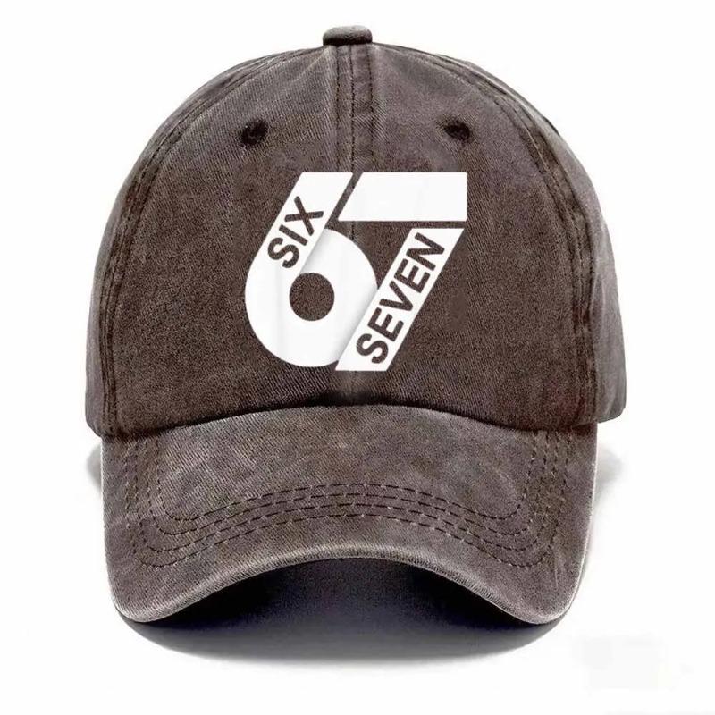 67 Meme Funny Six Seven Sun Baseball Cap Casual Men Adult Hip Hop Hats Print Hiking Fishing Baseball Caps Gift Idea