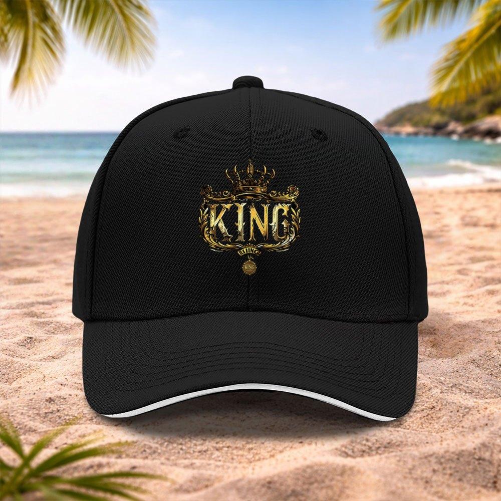 Golden Crown KING Adjustable Baseball Cap for Unisex  Women  Lightweight Unisex Crowned Cap