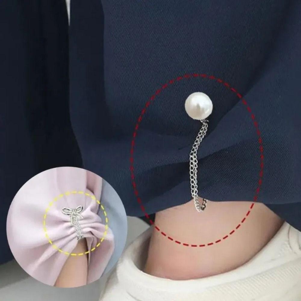 Zinc Zinc Alloy Magnetic Fixed Button Multi-Function Shorten Trouser Clip  Clothing Accessories