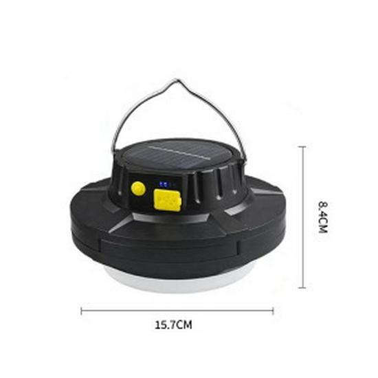 Lotus-Shaped Solar Rotating LED Lamp: USB-Rechargeable for Outdoor Camping, Night Market, and Emergency Use.