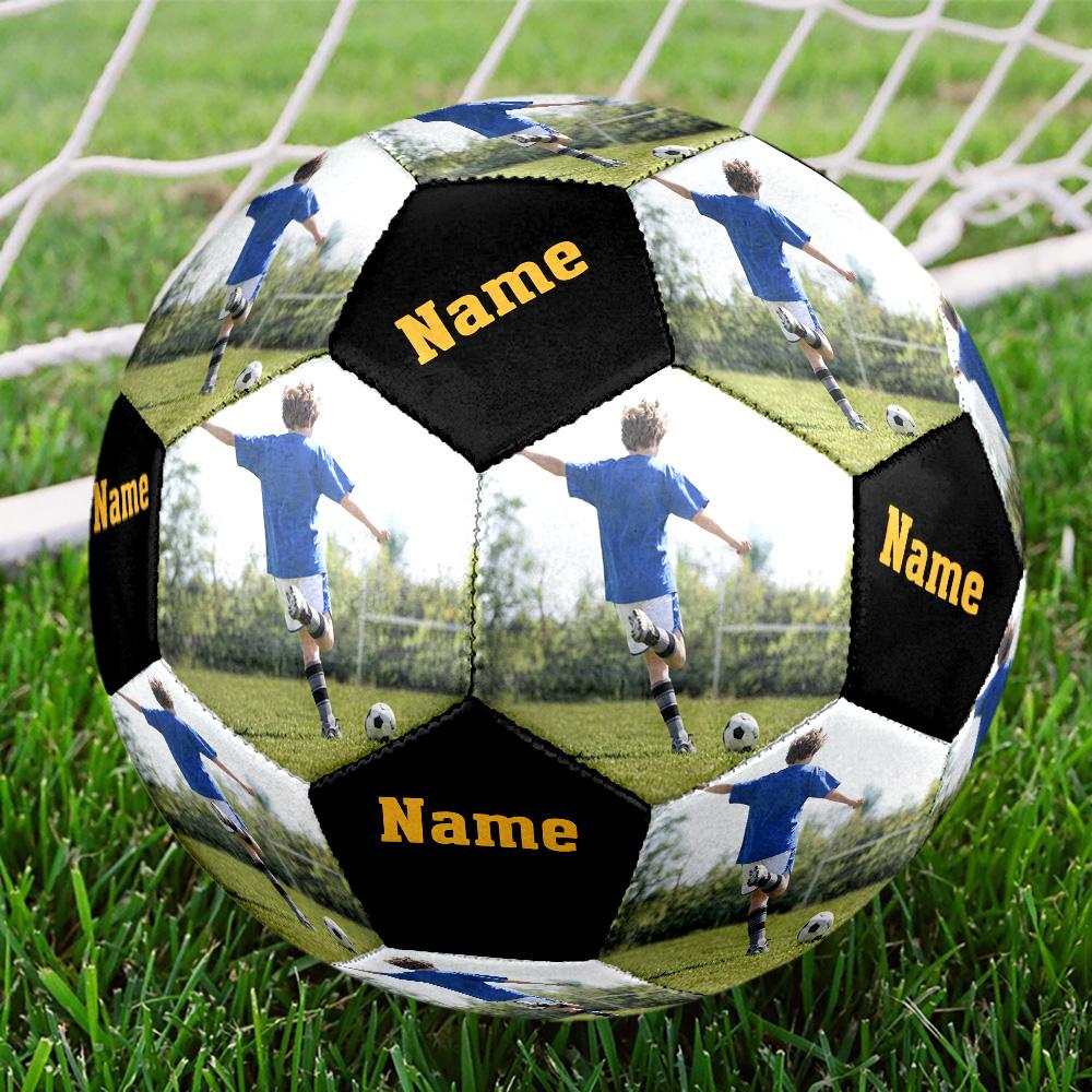 1pc Custom Photo Image Soccer Ball Size 5 Indoor Soccer Ball Fashion Colorful Backyard Game - Great For Sports Fans Gift