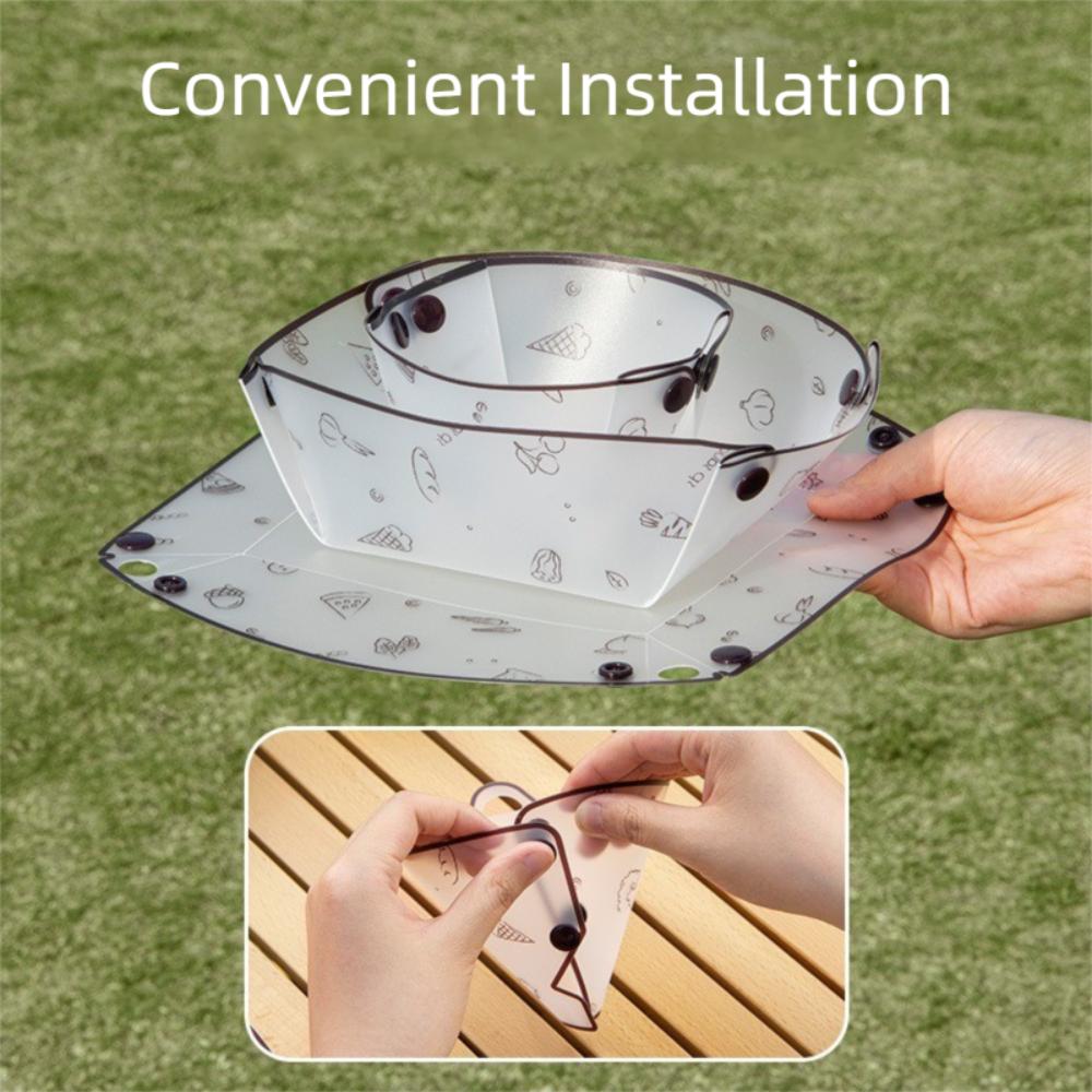 Foldable Bowl Plate Cup Set Lightweight Travel Dishware New Folding Tableware  Outdoor Accessories