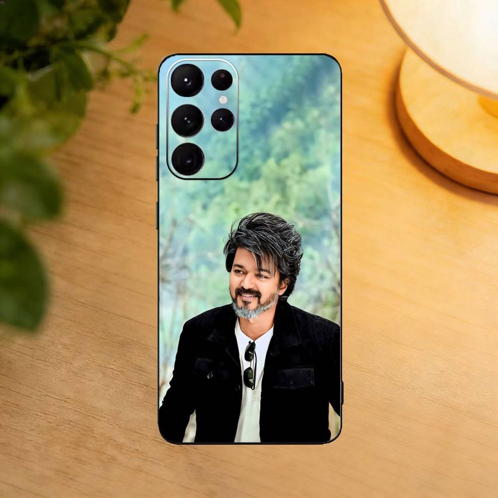 Thalapathy Vijay India phone Case For Samsung S25,24,21,22,23,30,Ultra,20,Plus,Fe,Lite,Note Soft Black Cover