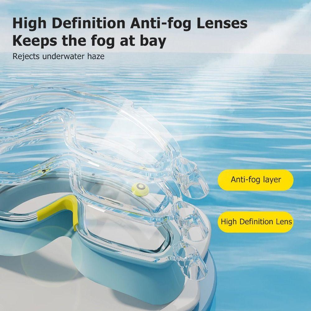 Waterproof Children Swim Glasses Soft Silicone Swimming Eyewear for Kids Learning Swimming