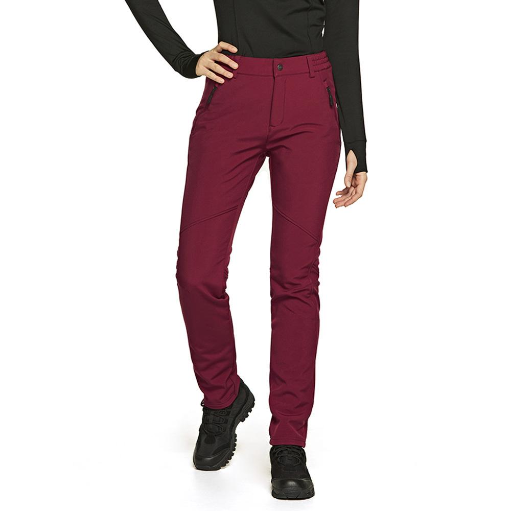 Teseulla Women'S Softshell Fleece-Lined Waterproof Thermal Outdoor Pants