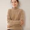 Women's Winter Cashmere Knit: Half-High Collar, Thickened, Loose Fit Sweater
