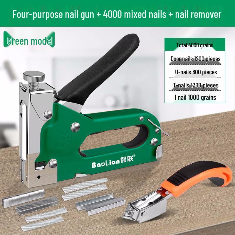 Manual Steel Nail & Staple Gun for Wire Slotting & Woodworking