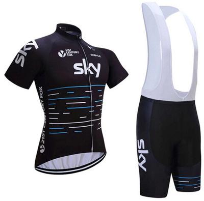 New Summer SKY Short-sleeved Overalls Cycling Suit Bicycle Men's Moisture-wicking Outdoor Clothes