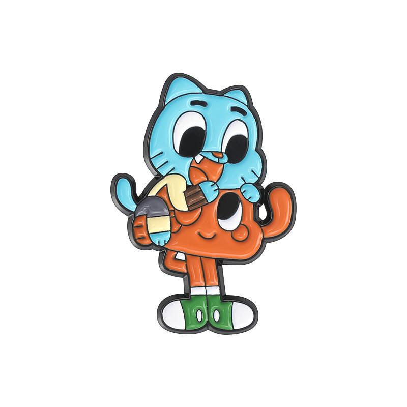 Character Alloy Cartoon Brooch In Vibrant Colors For Fashionable Winter Style 2024