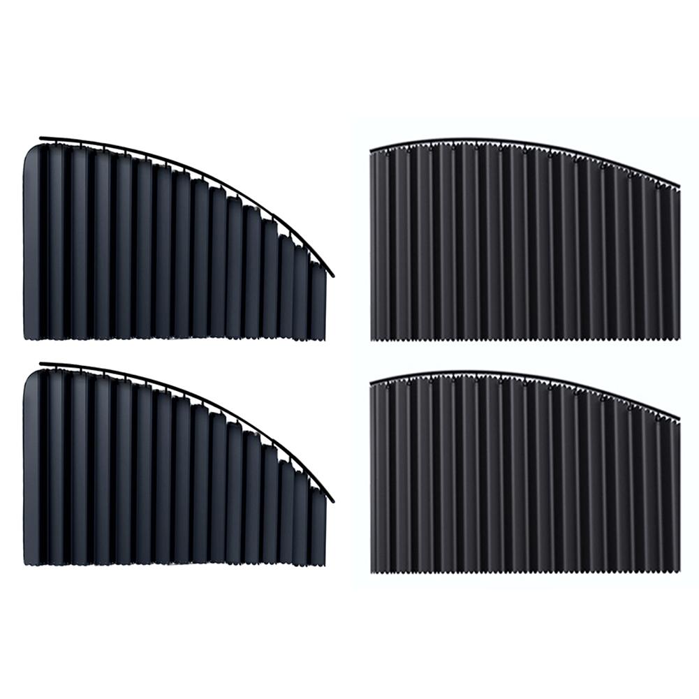 Universal Car Sun Shade Side Window Curtain UV Protection Auto Foldable Sun Visor Black Pure Cloth Blinds Cover for SUV Sedan
