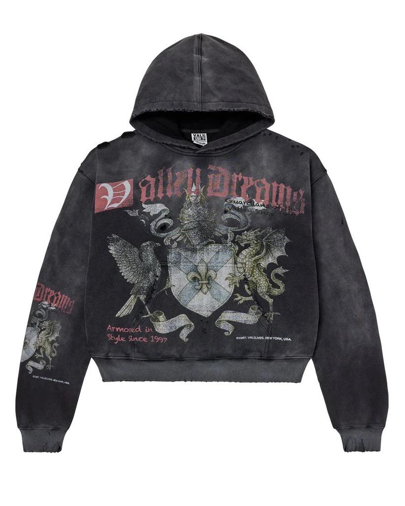 Europe, America 2025 American Graffiti Printing Men's and Women's Loose Casual Zipper Hooded Sweater Trendy Brand