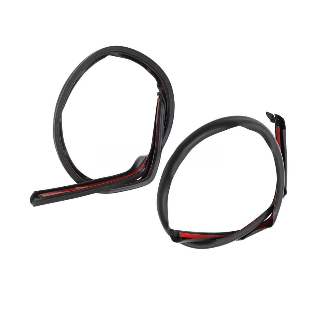 2pcs Vehicle Door Protector Seal For X5M F15 Models Weatherproof Sound Insulation Black Plastic 51767318509 51767318510