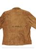 AL KHALID Echtes Weiches Braunes Lammleder Motorradstil Damenblazer Biker Stilvoll