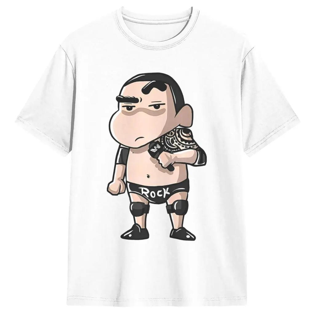 Mens T Shirt Funny Crayon Shin Chan T-Shirts Harajuku Summer Tees Classic Design 100% Cotton Tops Plus Size 6XL