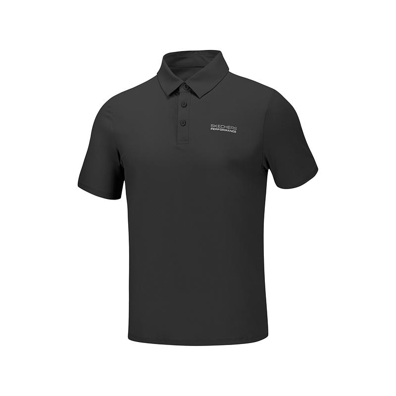Skechers Breathable Quick-Dry Sports Polo Shirt Men Tops Carbon-Black P225M187-0018 M