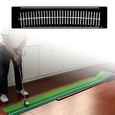 Golf Practice Mat with Alignment Line for Skill Development Outdoors
