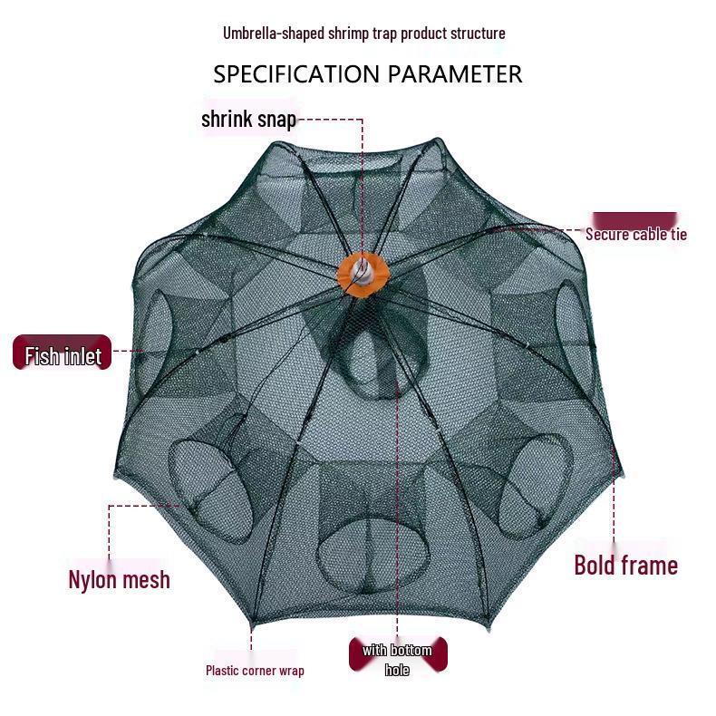 Automatic Folding Umbrella-Style Shrimp and Lobster Fishing Net