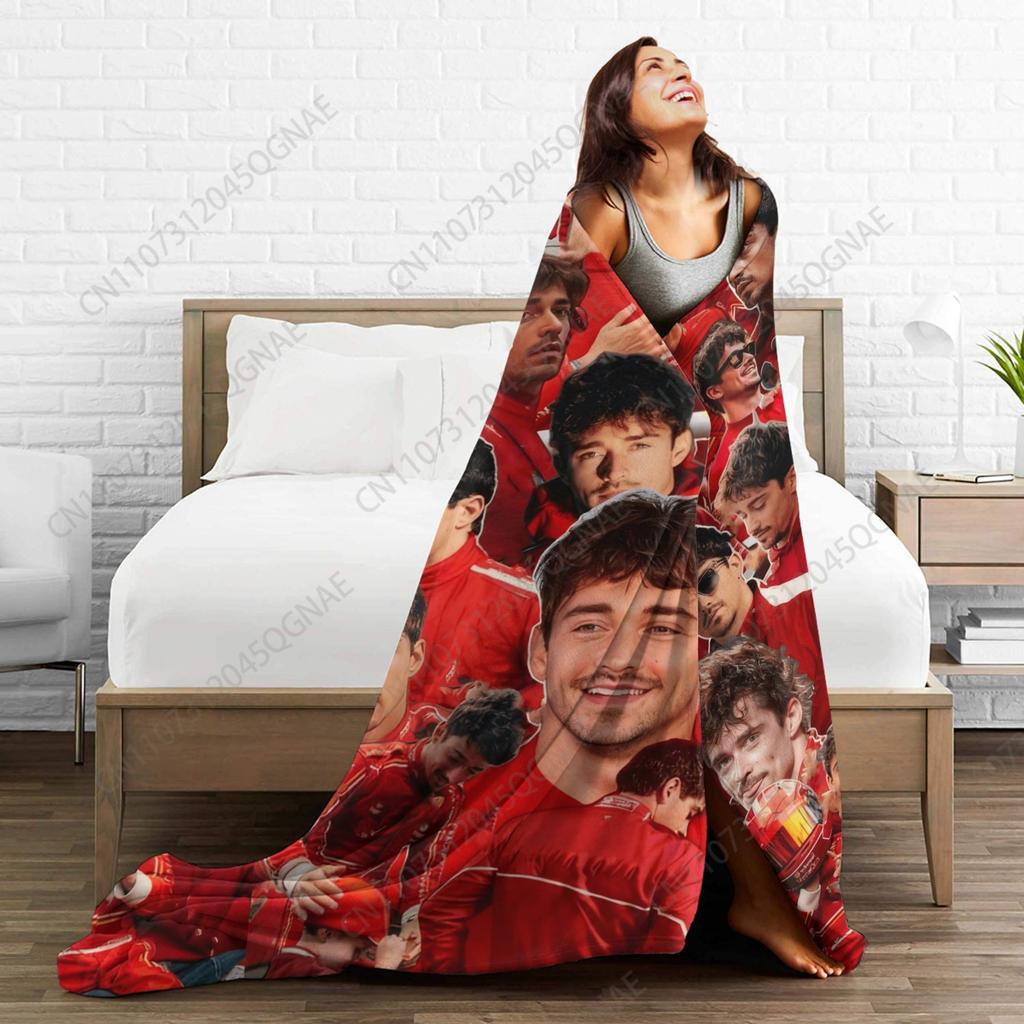 Coperta Charles Leclerc Qualità Calda Morbida Biancheria da Letto Coperte Invernali Viaggio Ufficio Decorazioni per la Casa Copriletto Novità