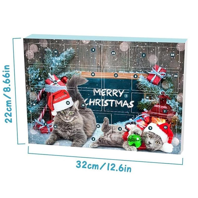 New Cat Intelligent Balls Advent Calendar 2025 Christmas Countdown Christmas Blind Box Teasing Interact Cat Toys Pet Supplies