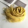 South Korea Dongdaemun Light Linen Scarf, Solid Color Sunscreen Scarf, Source