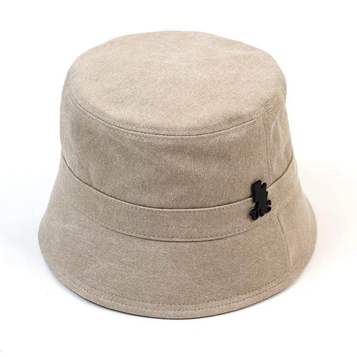 Washing Beige Drop Bucket Hat