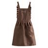 Kitchen Apron with Pockets Strap Adjustable Breathable Thin Ladies Princess Skirt Coffee Garden Work Clothes Daily Use