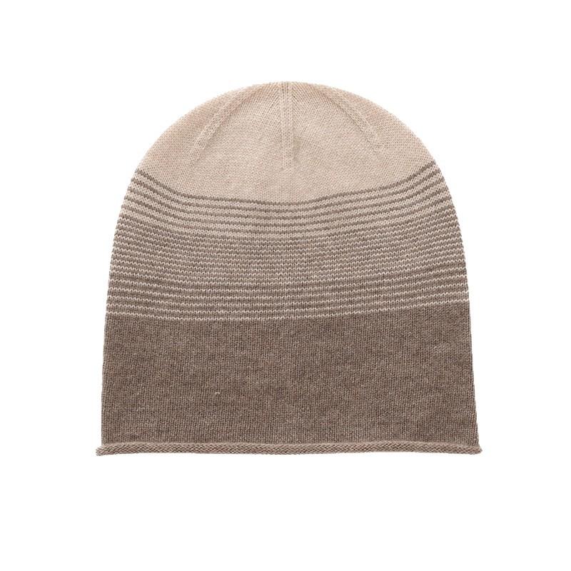 Autumn and winter new cashmere knitted hat fashionable versatile thickened warm jacquard ear protection men's and women's cashmere wool hat