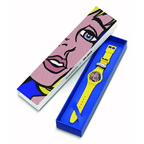 Swatch REVERIE BY ROY LICHTENSTEIN, THE WATCH ART JOURNEY 2023 SO28Z117 Yellow