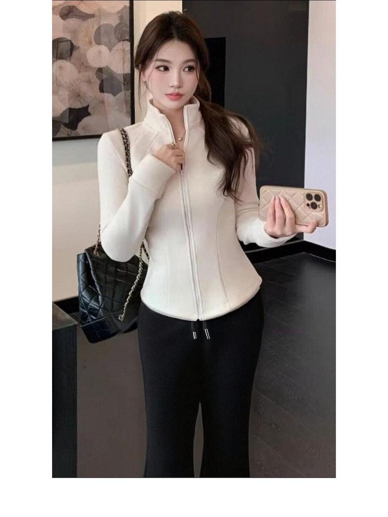American Slimming Flared Trousers for Women - Elegant Drape Casual Pants for Spring 2026