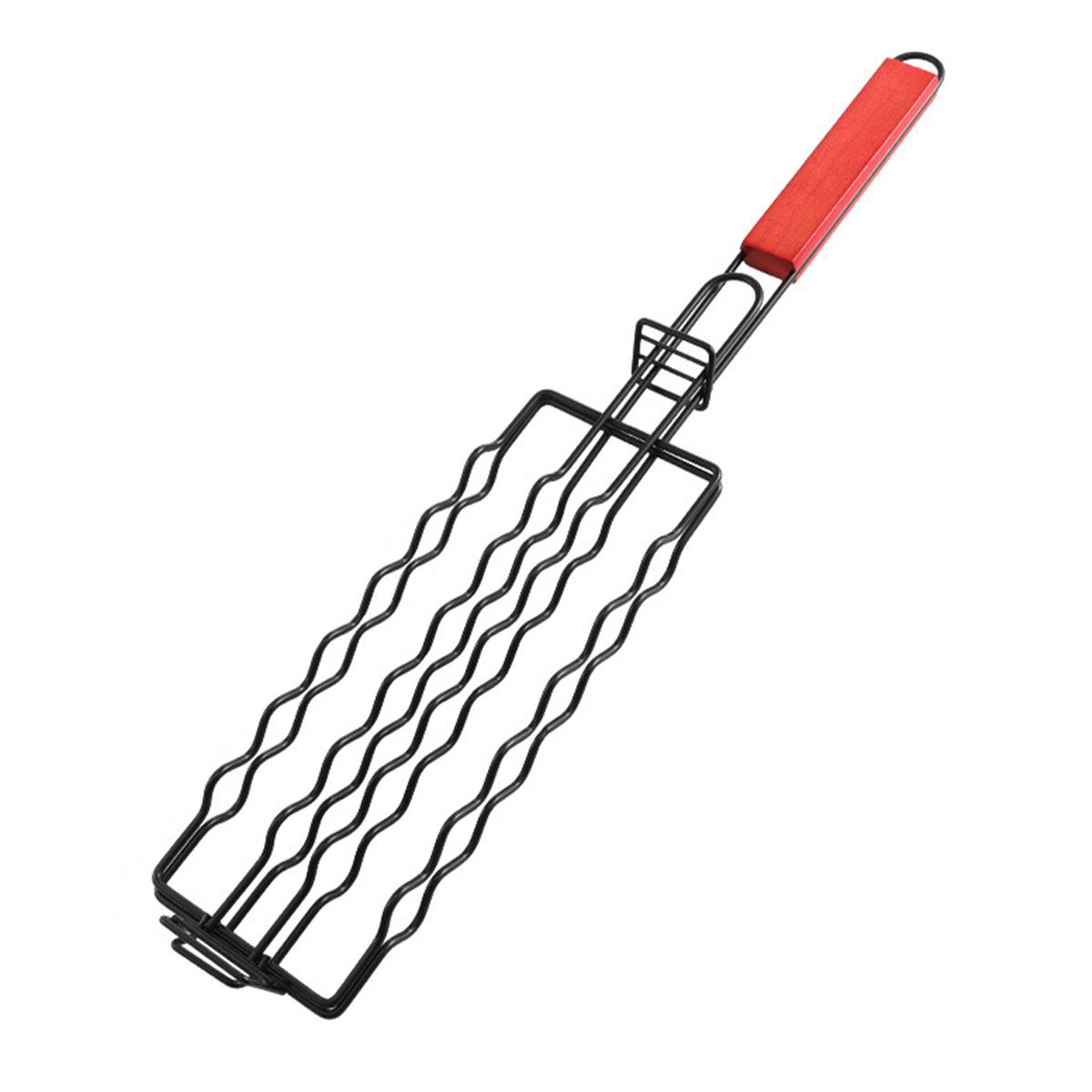 

Корзина для гриля из нержавеющей стали, инструмент для барбекю, аксессуары для гриля, подставка для хот-догов, овощей, мяса, стейков, креветок, кебаба