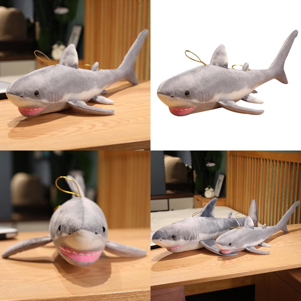 Adorable Large Plush Great White Shark Stuffed Toy For Girls Perfect For Cuddling